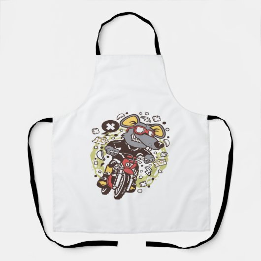 Rat Motocross Rider Schürze (Vorderseite)