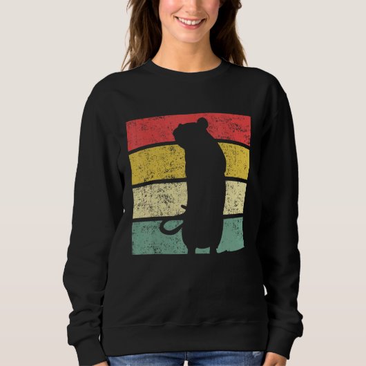 Rat Mouse Retro Sweatshirt (Vorderseite)
