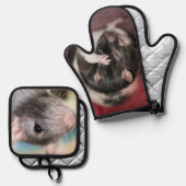 Rat Ofenhandschuh & Topflappen-Set (Vorderseite/Rückseite)