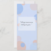 Rat Pack Einladung - Blau (Rückseite)