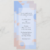 Rat Pack Einladung - Blau (Vorne/Hinten)