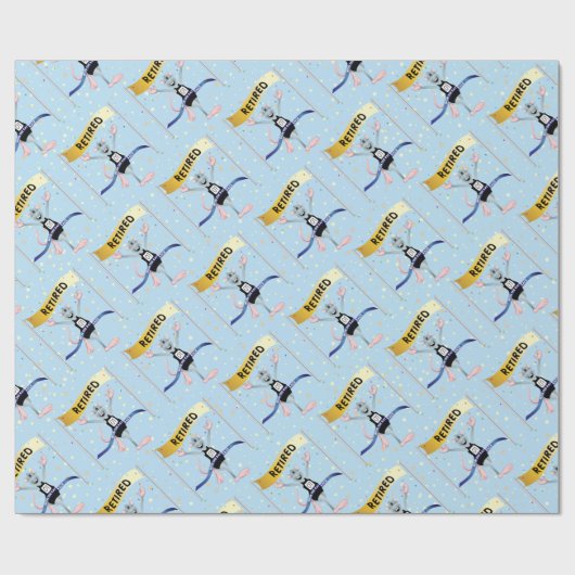 Rat Race Funny Retirement Geschenkpapier (Flach)