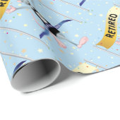 Rat Race Funny Retirement Geschenkpapier (Rolleneckpunkt)