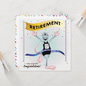 Rat Race Funny Retirement Karte (Vorderseite/Rückseite Beispiel)