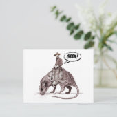 Rat Race Geek Cowboy Postcard Postkarte (Stehend Vorderseite)