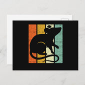 Rat Retro Postkarte (Vorne/Hinten)