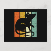 Rat Retro Postkarte (Vorderseite)