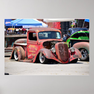 Rat Rod Abholwagen Poster