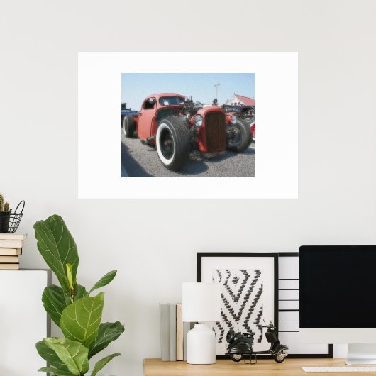 Rat Rod - Airbrush & Ink Poster (Heimbüro)