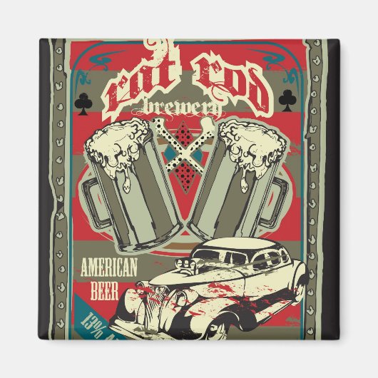 Rat Rod Brewery Magnet (Vorne)