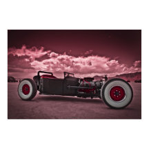Rat Rod in Bonneville Poster