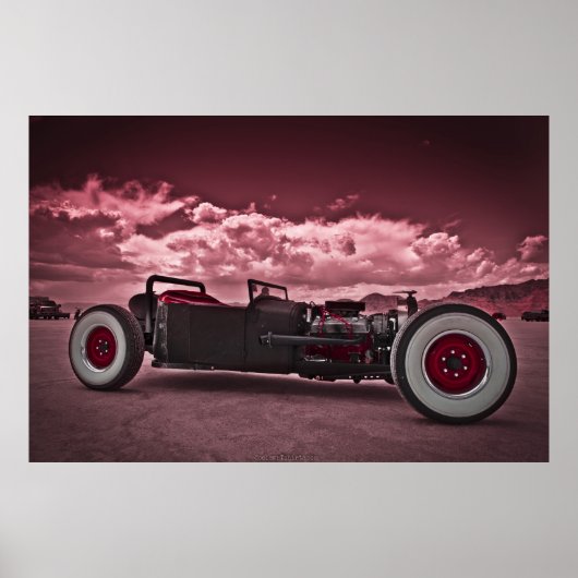 Rat Rod in Bonneville Poster (Vorne)