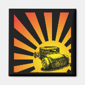 Rat Rod Sunset Magnet (Vorne)