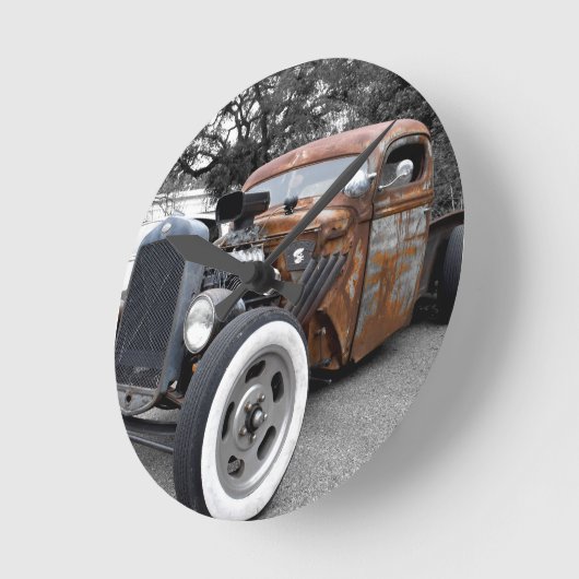 Rat Rod Wall Clock Runde Wanduhr (Winkel)