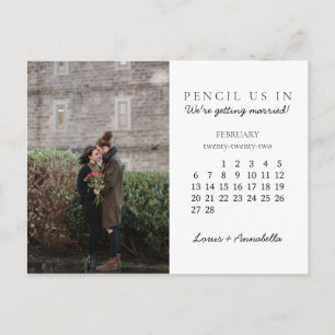Rat Save the Date Februar 2022 Kalender Postkarte