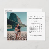 Rat Save the Date Juli 2022 Kalender Postkarte (Vorne/Hinten)