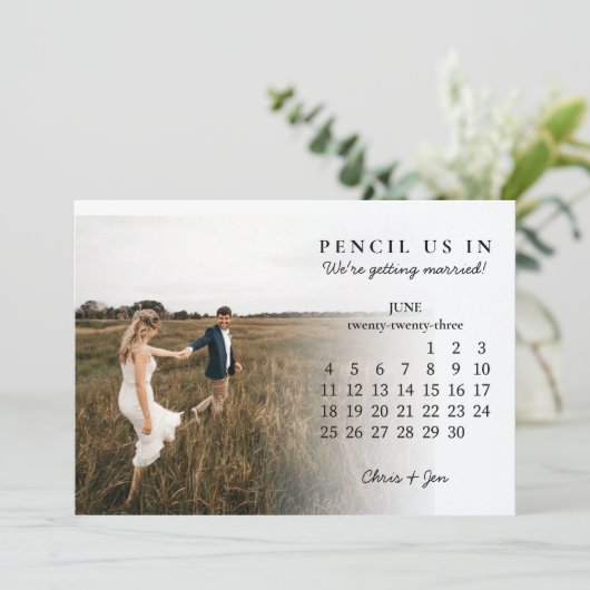 Rat Save the Date Juni 2023 Kalender INVI Einladung (Stehend Vorderseite)