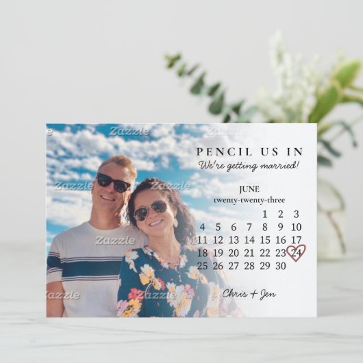 Rat Save the Date Juni 2023 Kalender INVI Einladung (Stehend Vorderseite)