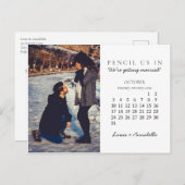 Rat Save the Date Oktober 2021 Postkarte (Vorne/Hinten)