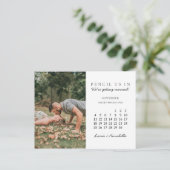 Rat Save the Date September 2022 Kalender Postkarte (Stehend Vorderseite)