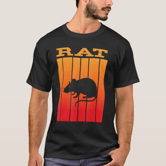 Rat Shadow Silhouette bei Sunset T-Shirt (Vorderseite)