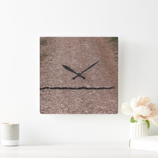Rat Snake Clock Quadratische Wanduhr (Zuhause)