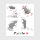Rat Stickers Aufkleber (Blatt)
