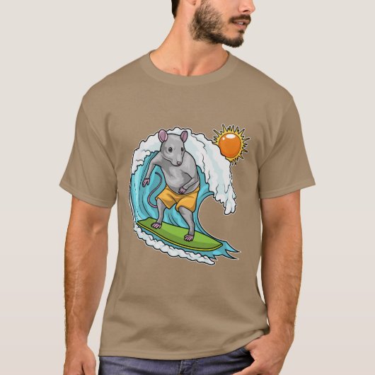 Rat Summer Surfer T-Shirt (Vorderseite)