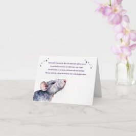 Rat Sympathy Condolences Heaven Loss of Pet Rat  Karte