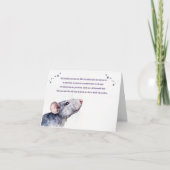 Rat Sympathy Condolences Heaven Loss of Pet Rat Karte (Vorderseite)