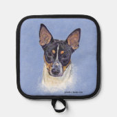 Rat Terrier Art Topflappen (Vorderseite)