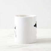 Rat Terrier Basic Rasse Silhouette Design Kaffeetasse (Mittel)