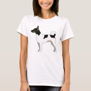 Rat Terrier Basic Rasse Silhouette Design T-Shirt