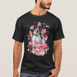 Rat Terrier Cherry Blossom Blume T-Shirt