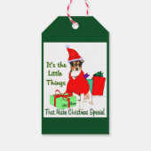 Rat Terrier Christmas Geschenkanhänger (Rückseite)