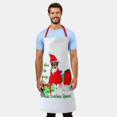 Rat Terrier Christmas Schürze (Getragen)