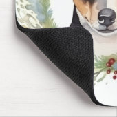 Rat Terrier Christmas Wreath Festive Pup Mousepad (Ecke)