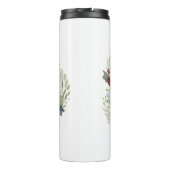 Rat Terrier Christmas Wreath Festive Pup Thermosbecher (Rückseite)