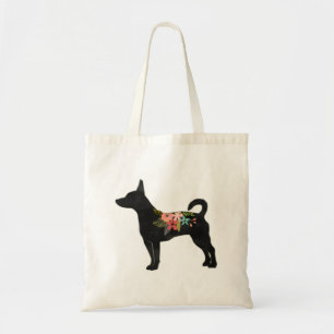 Rat Terrier CN Dog Boho Silhouette Tragetasche