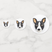 Rat Terrier Dog 3D Inspiriert Konfetti (Rückseiten)