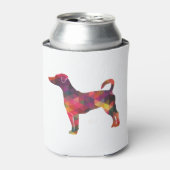 Rat Terrier Dog Breed Geo Silhouette Multi Dosenkühler (Kanne Vorderseite)