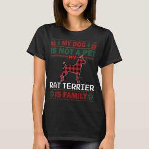 Rat Terrier Dog Eigentümer Matching Pajama Familie T-Shirt