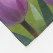 Rat Terrier Dog Frühlingsblumen Malerei Fleecedecke (Ecke)