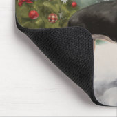 Rat Terrier Dog im Schnee Weihnachten Mousepad (Ecke)