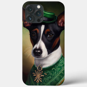 Rat Terrier Dog in St. Patrick's Day Dress Case-Mate iPhone Hülle