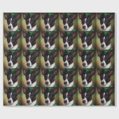 Rat Terrier Dog in St. Patrick's Day Dress Geschenkpapier (Flach)