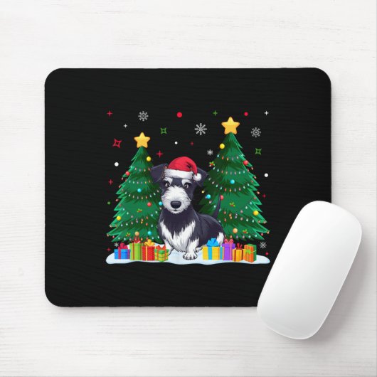 Rat Terrier Dog Lovers Weihnachtsmannmütze Ugly Ch Mousepad (Mit Mouse)