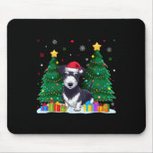 Rat Terrier Dog Lovers Weihnachtsmannmütze Ugly Ch Mousepad (Vorne)