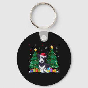 Rat Terrier Dog Lovers Weihnachtsmannmütze Ugly Ch Schlüsselanhänger
