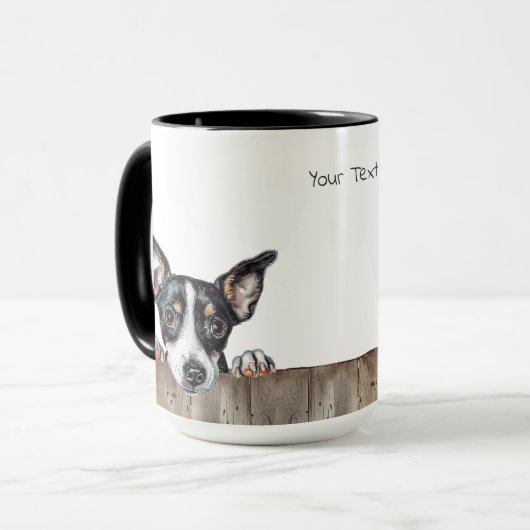 Rat Terrier Dog Tasse (Vorderseite Links)